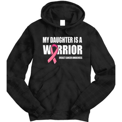 Funny Daughter Breast Cancer Breast Cancer Warrior Tie Dye Hoodie