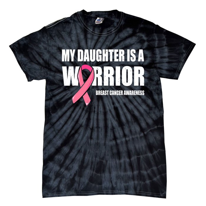 Funny Daughter Breast Cancer Breast Cancer Warrior Tie-Dye T-Shirt