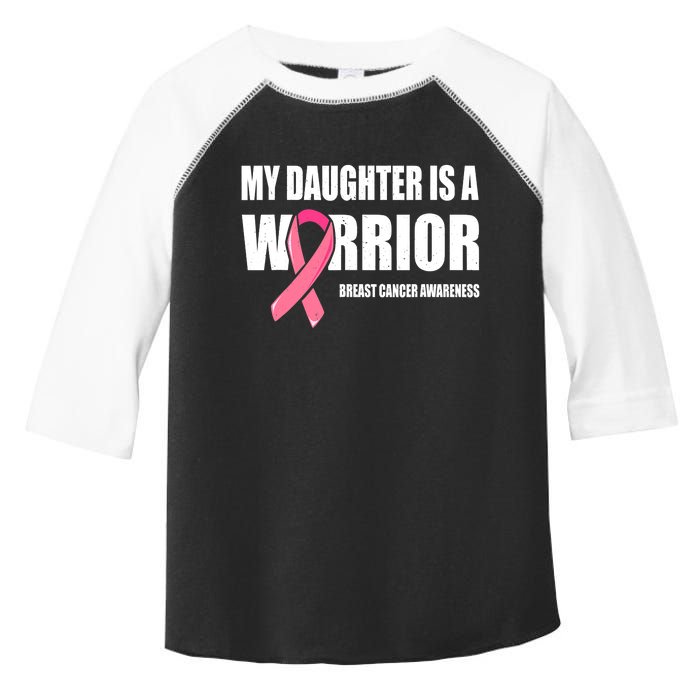 Funny Daughter Breast Cancer Breast Cancer Warrior Toddler Fine Jersey T-Shirt