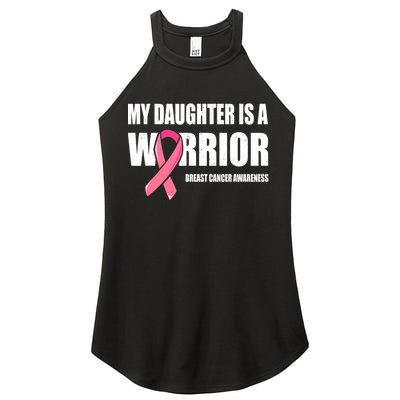 Funny Daughter Breast Cancer Breast Cancer Warrior Women's Perfect Tri Rocker Tank