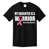 Funny Daughter Breast Cancer Breast Cancer Warrior Kids T-Shirt