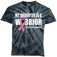 Funny Daughter Breast Cancer Breast Cancer Warrior Kids Tie-Dye T-Shirt