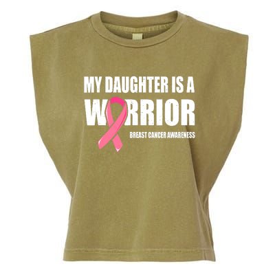 Funny Daughter Breast Cancer Breast Cancer Warrior Garment-Dyed Women's Muscle Tee