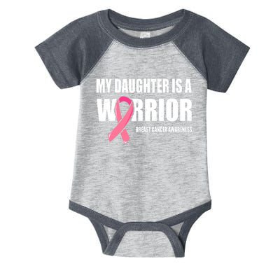 Funny Daughter Breast Cancer Breast Cancer Warrior Infant Baby Jersey Bodysuit