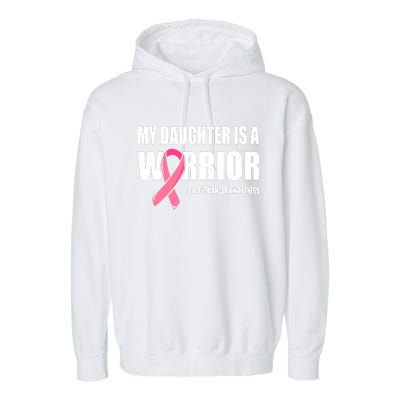 Funny Daughter Breast Cancer Breast Cancer Warrior Garment-Dyed Fleece Hoodie