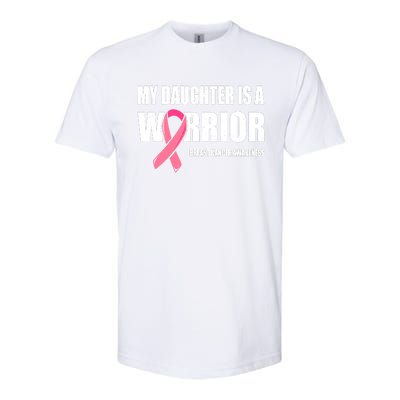 Funny Daughter Breast Cancer Breast Cancer Warrior Softstyle CVC T-Shirt