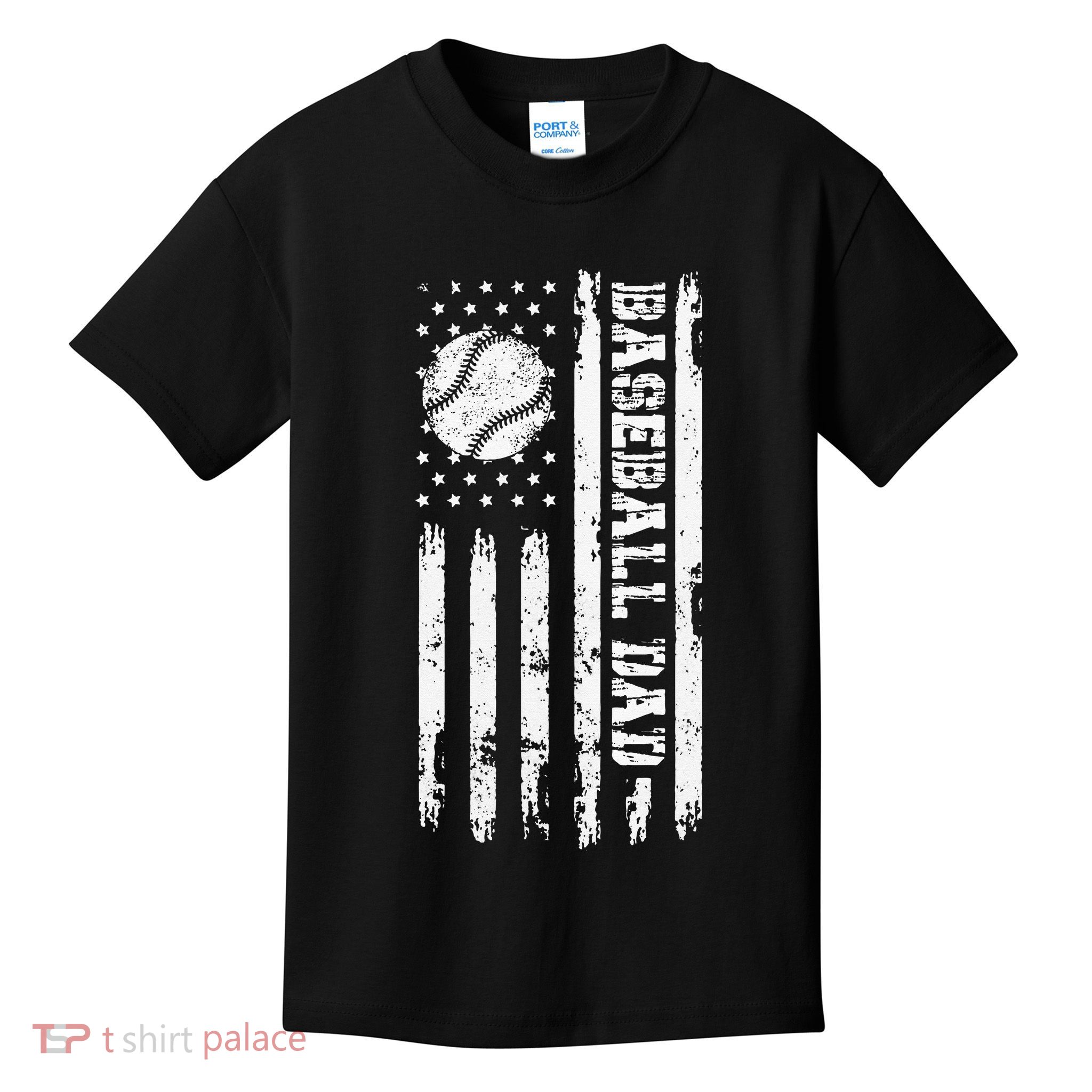Fathers Day Baseball Dad Gifts Dad Kids T-Shirt