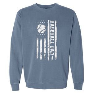 Fathers Day Baseball Dad Gifts Dad Garment-Dyed Sweatshirt