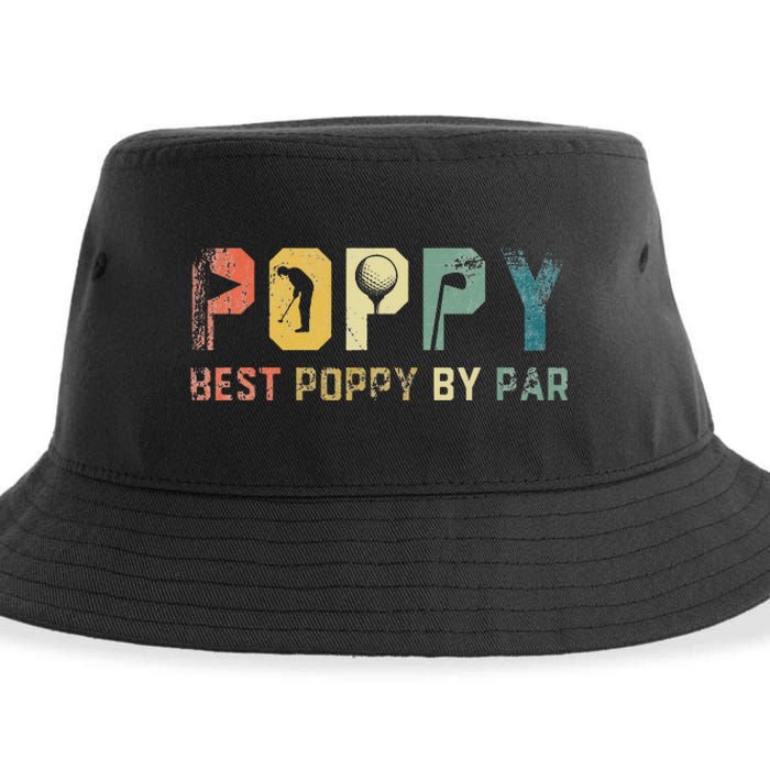 Father's Day Best Poppy By Par Golf Gifts For Dad Grandpa Sustainable Bucket Hat