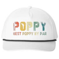 Father's Day Best Poppy By Par Golf Gifts For Dad Grandpa Snapback Five-Panel Rope Hat