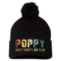 Father's Day Best Poppy By Par Golf Gifts For Dad Grandpa Pom Pom 12in Knit Beanie