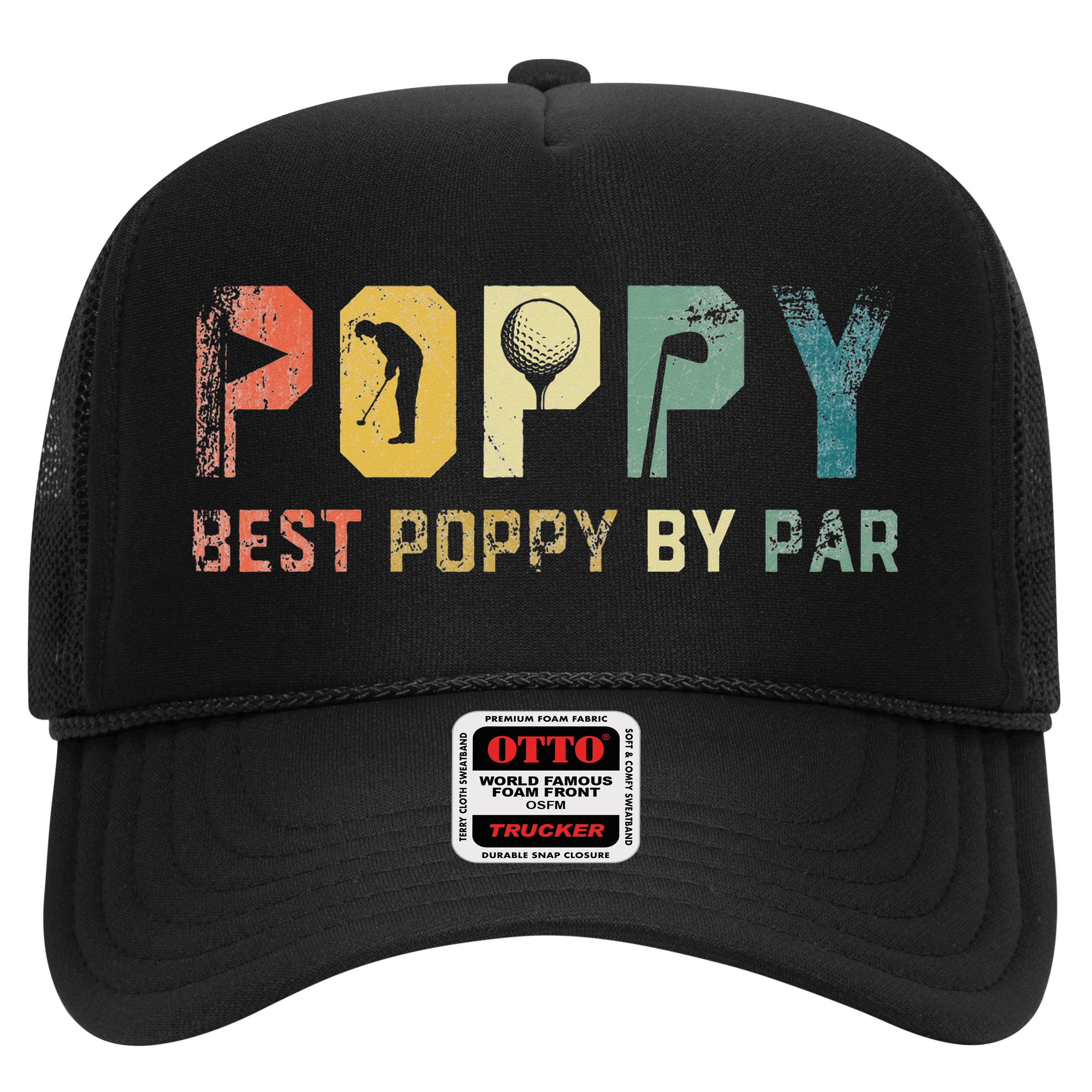 Father's Day Best Poppy By Par Golf Gifts For Dad Grandpa Hat