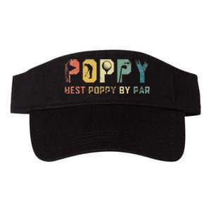 Father's Day Best Poppy By Par Golf Gifts For Dad Grandpa Valucap Bio-Washed Visor