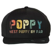 Father's Day Best Poppy By Par Golf Gifts For Dad Grandpa Wool Snapback Cap