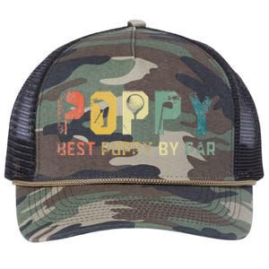 Father's Day Best Poppy By Par Golf Gifts For Dad Grandpa Retro Rope Trucker Hat Cap