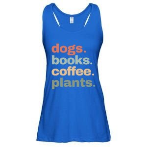 Funny Dogs Books Coffee Plant Lover Gardening Mothers Day Gift Ladies Essential Flowy Tank