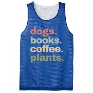 Funny Dogs Books Coffee Plant Lover Gardening Mothers Day Gift Mesh Reversible Basketball Jersey Tank