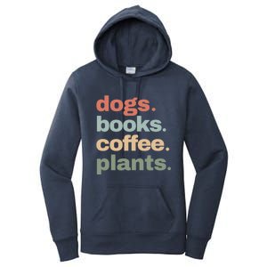 Funny Dogs Books Coffee Plant Lover Gardening Mothers Day Gift Women's Pullover Hoodie