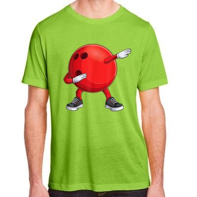 Funny Dab Bowling Ball Bowler Bowling Player Adult ChromaSoft Performance T-Shirt