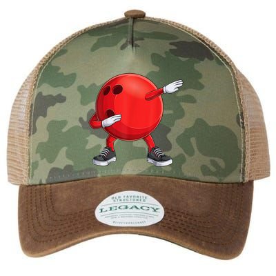 Funny Dab Bowling Ball Bowler Bowling Player Legacy Tie Dye Trucker Hat