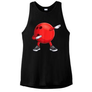 Funny Dab Bowling Ball Bowler Bowling Player Ladies PosiCharge Tri-Blend Wicking Tank