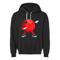 Funny Dab Bowling Ball Bowler Bowling Player Garment-Dyed Fleece Hoodie