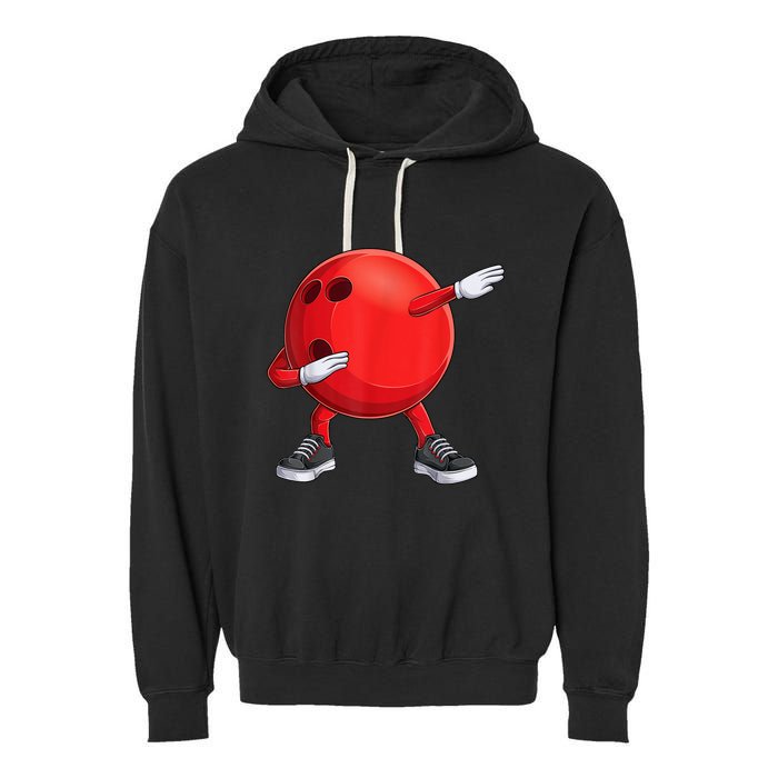 Funny Dab Bowling Ball Bowler Bowling Player Garment-Dyed Fleece Hoodie