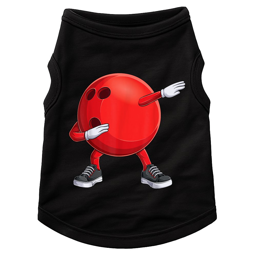 Funny Dab Bowling Ball Bowler Bowling Player Doggie Tank