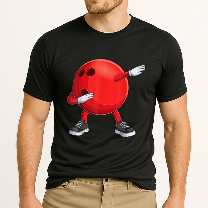 Funny Dab Bowling Ball Bowler Bowling Player Cooling Performance Crew T-Shirt