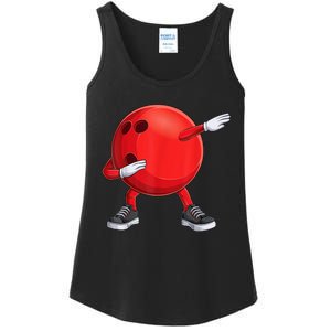 Funny Dab Bowling Ball Bowler Bowling Player Ladies Essential Tank