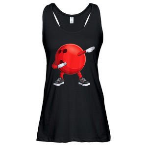 Funny Dab Bowling Ball Bowler Bowling Player Ladies Essential Flowy Tank