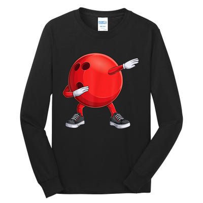 Funny Dab Bowling Ball Bowler Bowling Player Tall Long Sleeve T-Shirt