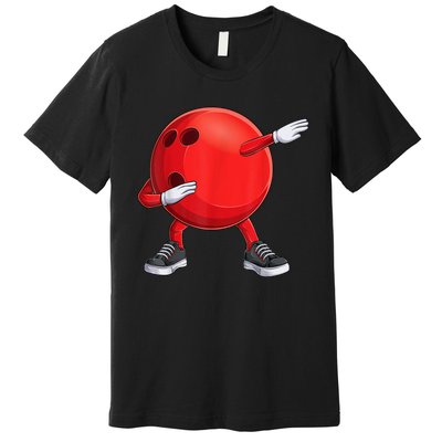 Funny Dab Bowling Ball Bowler Bowling Player Premium T-Shirt