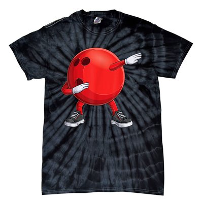 Funny Dab Bowling Ball Bowler Bowling Player Tie-Dye T-Shirt