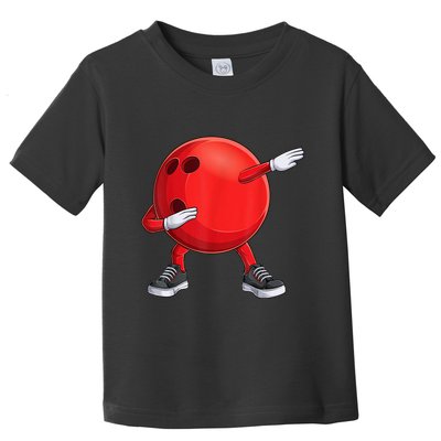 Funny Dab Bowling Ball Bowler Bowling Player Toddler T-Shirt