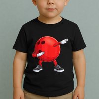 Funny Dab Bowling Ball Bowler Bowling Player Toddler T-Shirt
