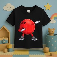 Funny Dab Bowling Ball Bowler Bowling Player Toddler T-Shirt