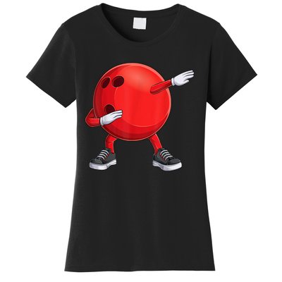 Funny Dab Bowling Ball Bowler Bowling Player Women's T-Shirt