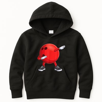 Funny Dab Bowling Ball Bowler Bowling Player Kids Hoodie