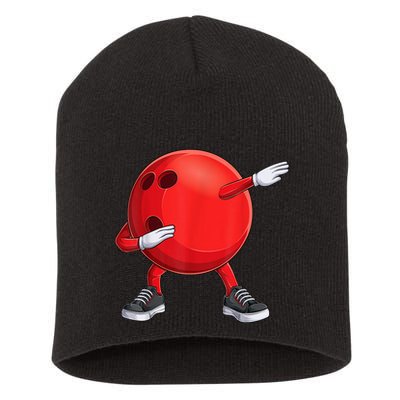 Funny Dab Bowling Ball Bowler Bowling Player Short Acrylic Beanie