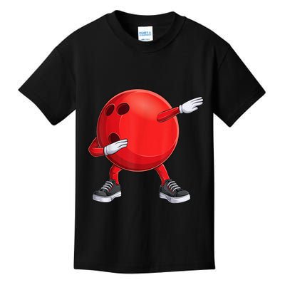 Funny Dab Bowling Ball Bowler Bowling Player Kids T-Shirt