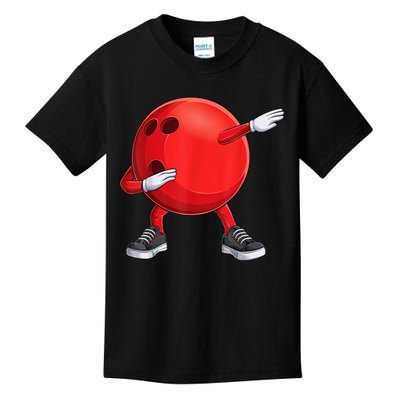 Funny Dab Bowling Ball Bowler Bowling Player Kids T-Shirt