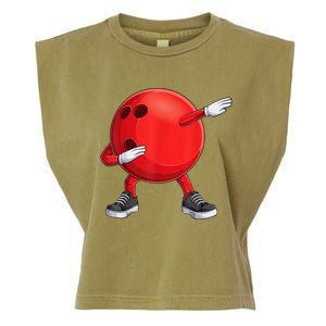 Funny Dab Bowling Ball Bowler Bowling Player Garment-Dyed Women's Muscle Tee