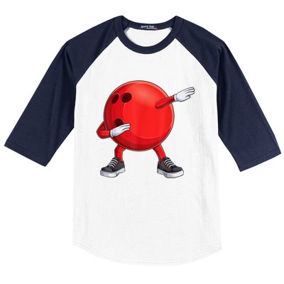 Funny Dab Bowling Ball Bowler Bowling Player Baseball Sleeve Shirt