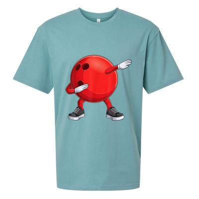 Funny Dab Bowling Ball Bowler Bowling Player Sueded Cloud Jersey T-Shirt