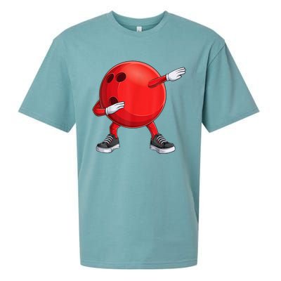 Funny Dab Bowling Ball Bowler Bowling Player Sueded Cloud Jersey T-Shirt