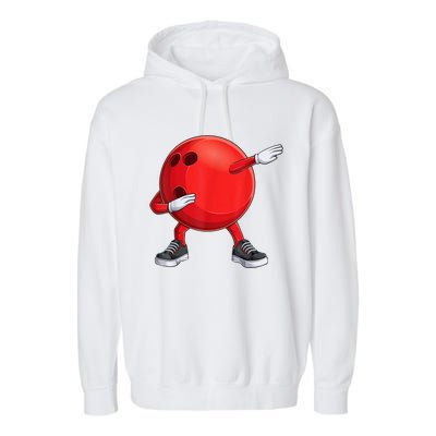 Funny Dab Bowling Ball Bowler Bowling Player Garment-Dyed Fleece Hoodie