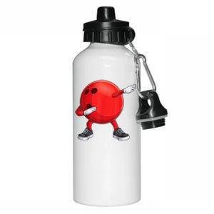 Funny Dab Bowling Ball Bowler Bowling Player Aluminum Water Bottle