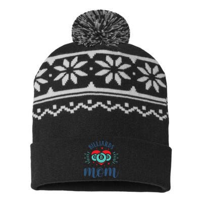 Father's Day Billiards Pool Player Snooker Game Billiards Mom Gift For Dad USA-Made Snowflake Beanie