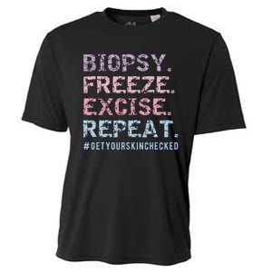 Funny Dermatologist Biopsy Freeze Excise Repeat Dermatology Cooling Performance Crew T-Shirt